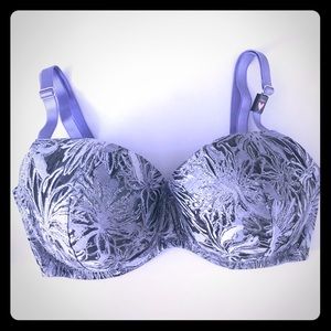 34DDD Victoria Secret lavender silver Demi bra